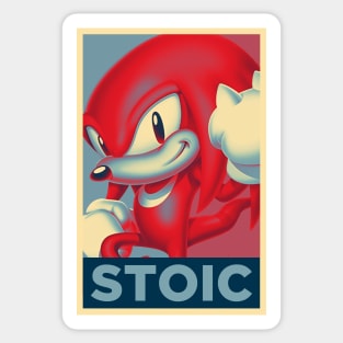 Knuckles - Stoic (v2) Sticker